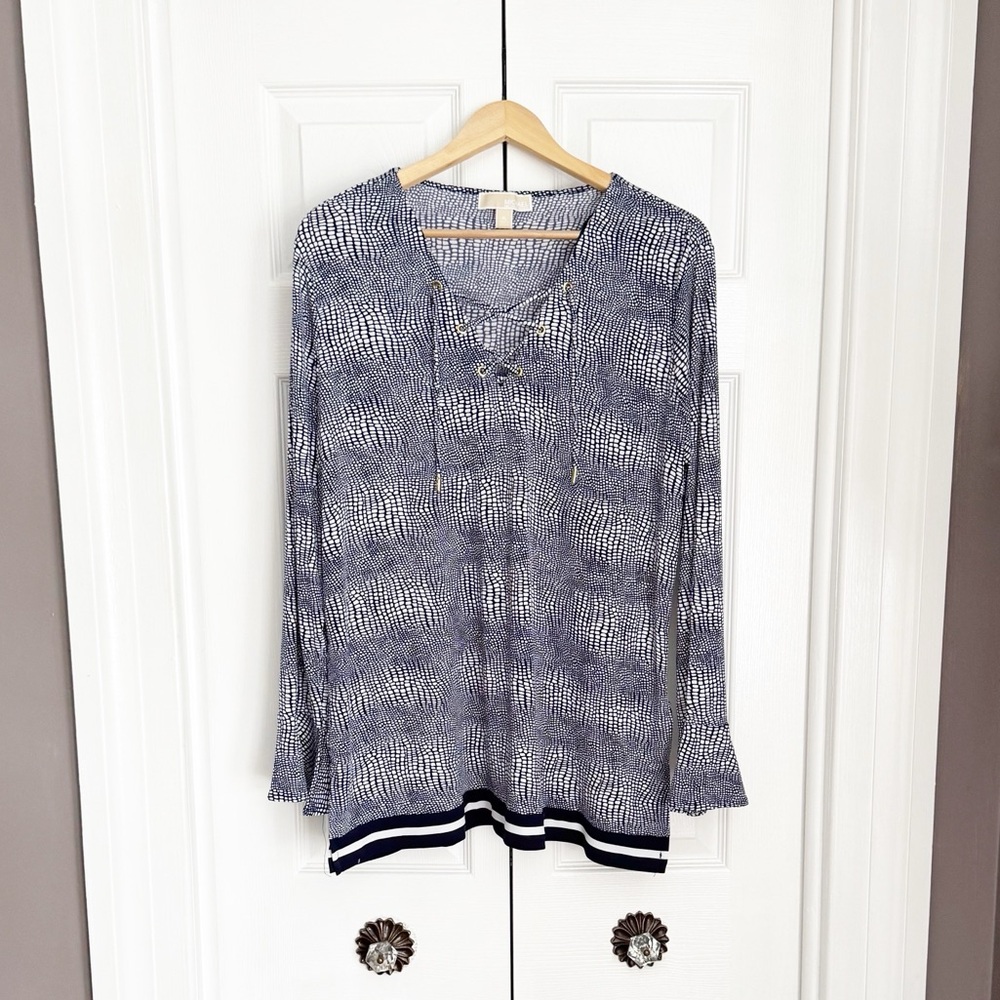 Michael Kors lace up blouse